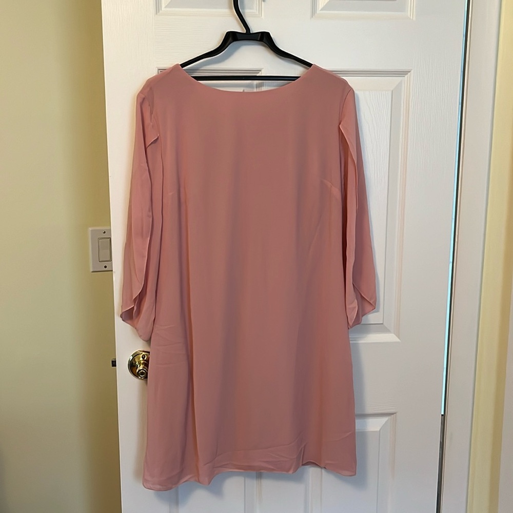 Light pink chiffon dress